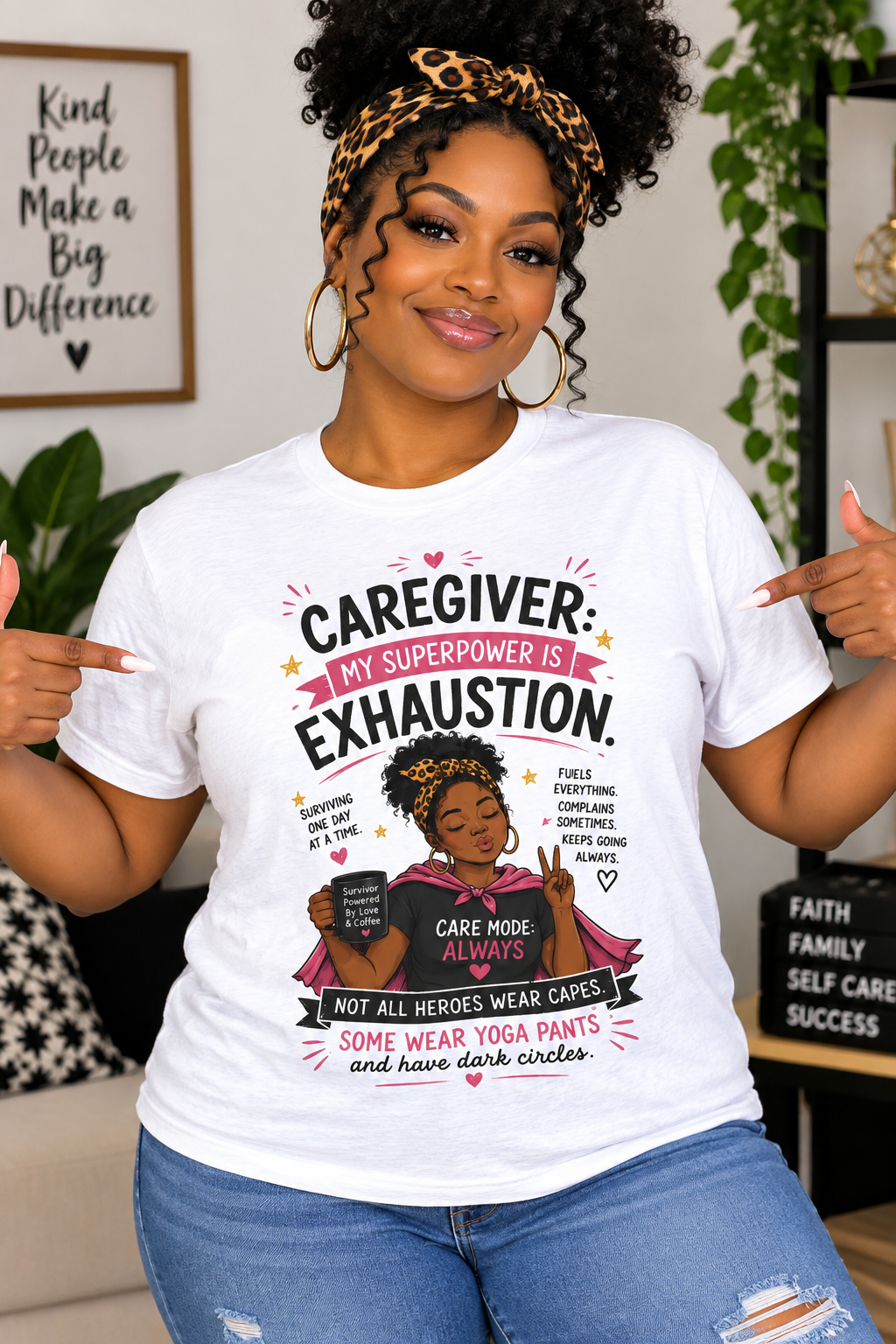 My Superpower Is Exhaustion: Not All Heroes Wear Capes — Caregiver Tee