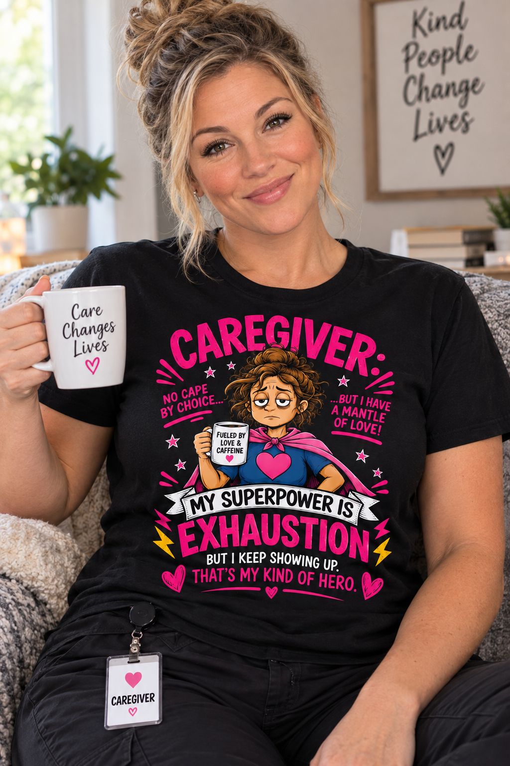My Superpower Is Exhaustion — Caregiver Tee